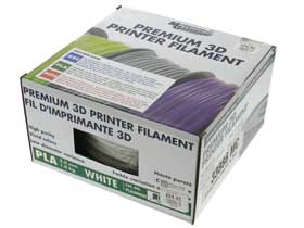 3D Printer Filament, 3.0mm PLA, 1kg. White